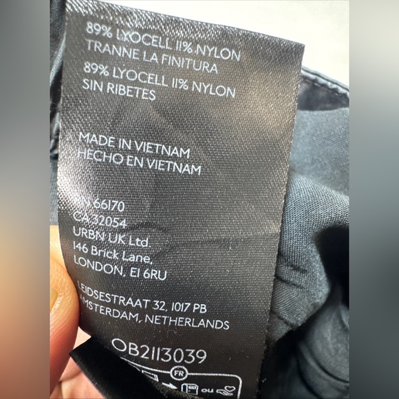 FREE PEOPLE BLACK SYLVIE BARREL PANTS Size Large - Picture 7 of 8